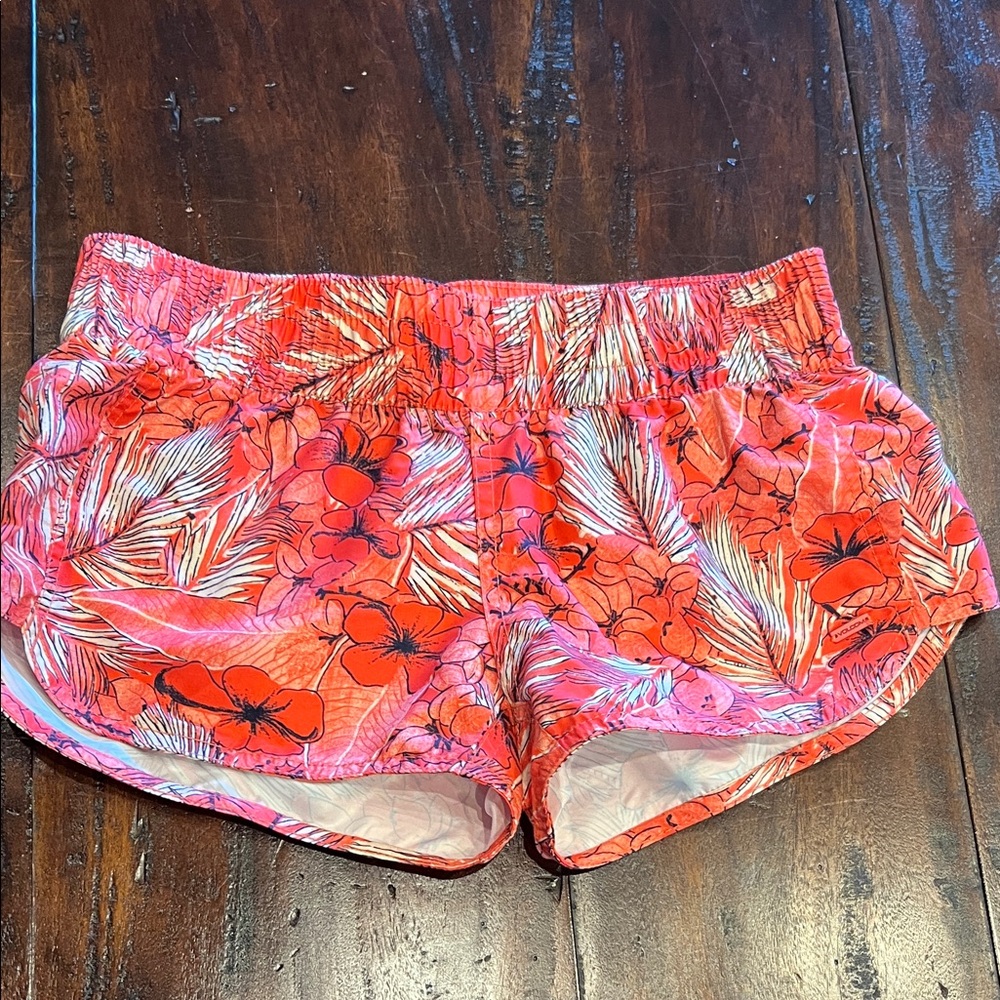 Volcom Red Floral Board/Volley/Athletic Shorts